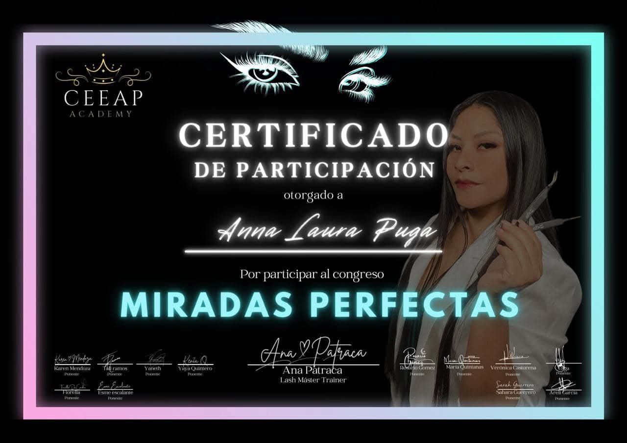 Certificación en Pestañas